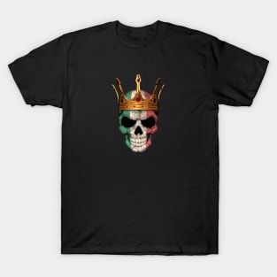 Mexican Flag Skull with Crown T-Shirt